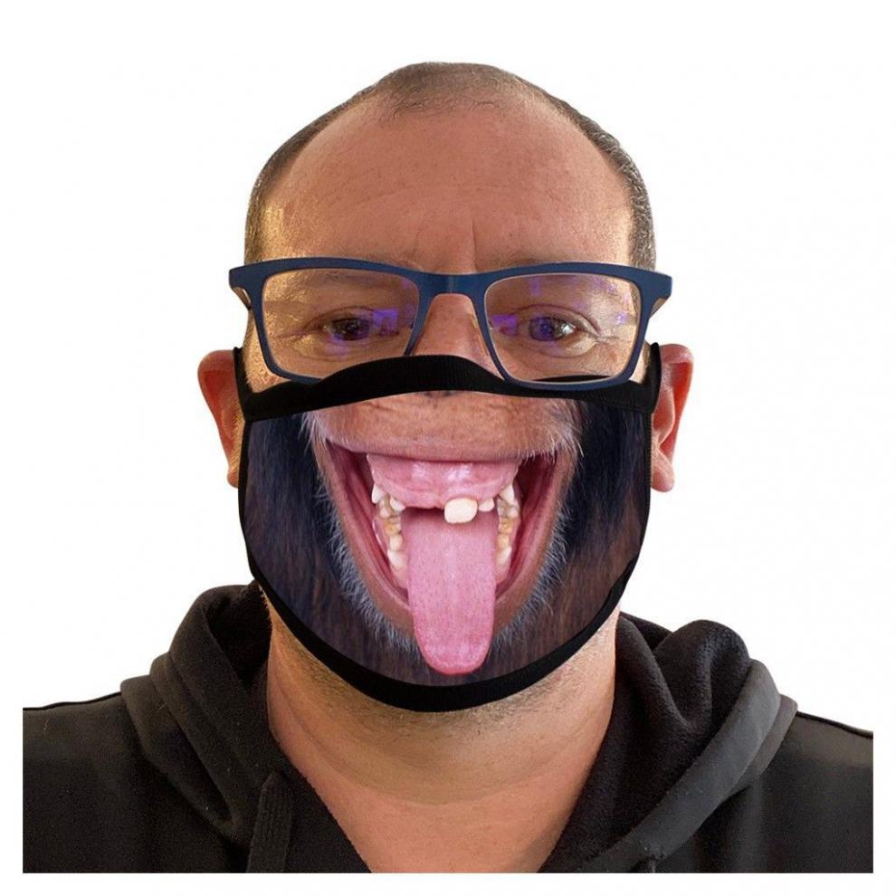 个性口罩图案口罩现货印花口罩口罩搞怪猩猩猴子表情口罩 4【图片