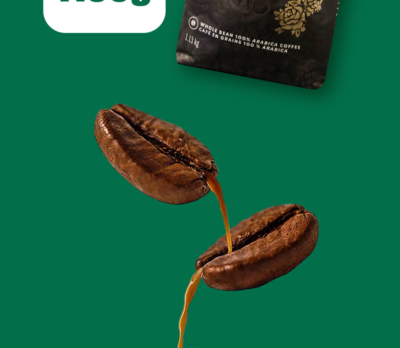 5折 verona深度烘焙咖啡豆大包装1130g 重度烘焙 1130g【图片 价格