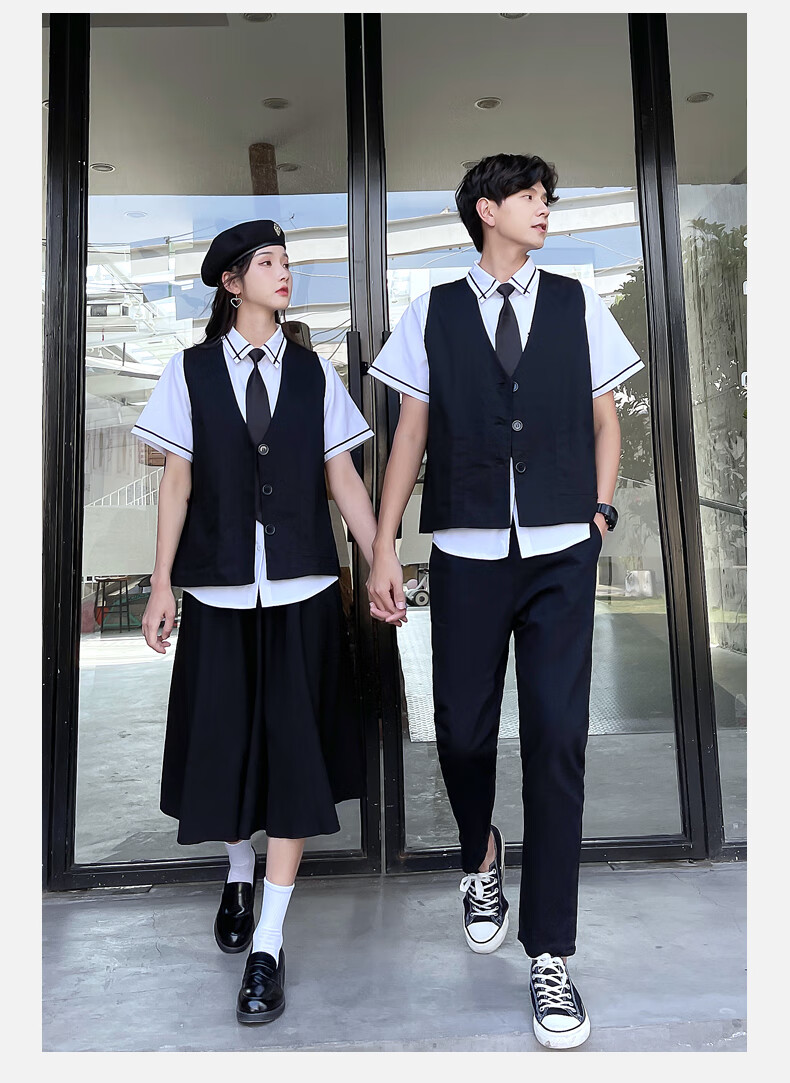 玎琅轩高初中学生小学毕业学生班服校服英伦风校服夏季套装小学初高中