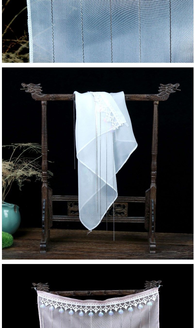 新品面纱古风促销汉服原创古风面纱女遮面薄款轻纱流苏面纱女蒙面精致