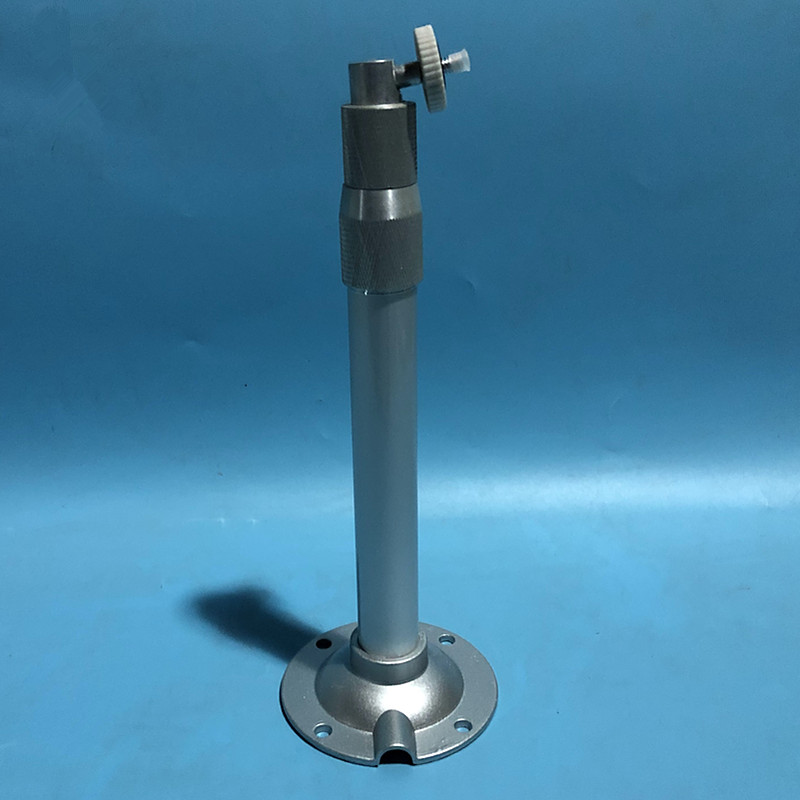 监控伸缩支架室外立杆摄像机吊装加长支架铝合金i型吊杆万向调节 白色