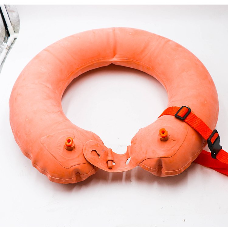 87式救生圈充气 87式救生圈 充气式口吹气海训军海训湖训救生圈橡胶