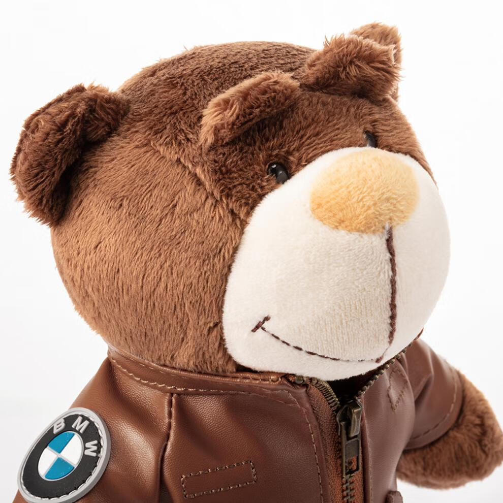 bmw宝马熊4s店毛绒小熊公仔礼品可爱摩旅摩托车尾箱小熊玩偶装饰咖啡