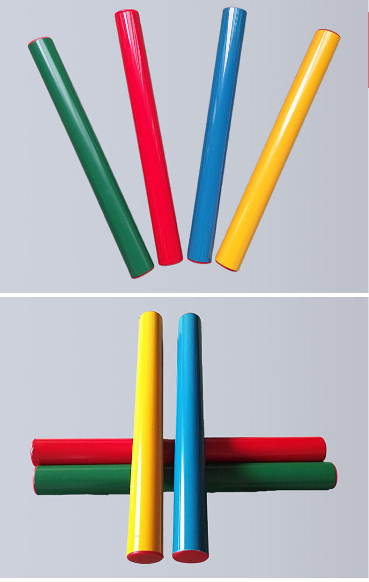 木质接力棒田径比赛训练接力传递棒幼儿园小学生体育运动棒红白铝合金