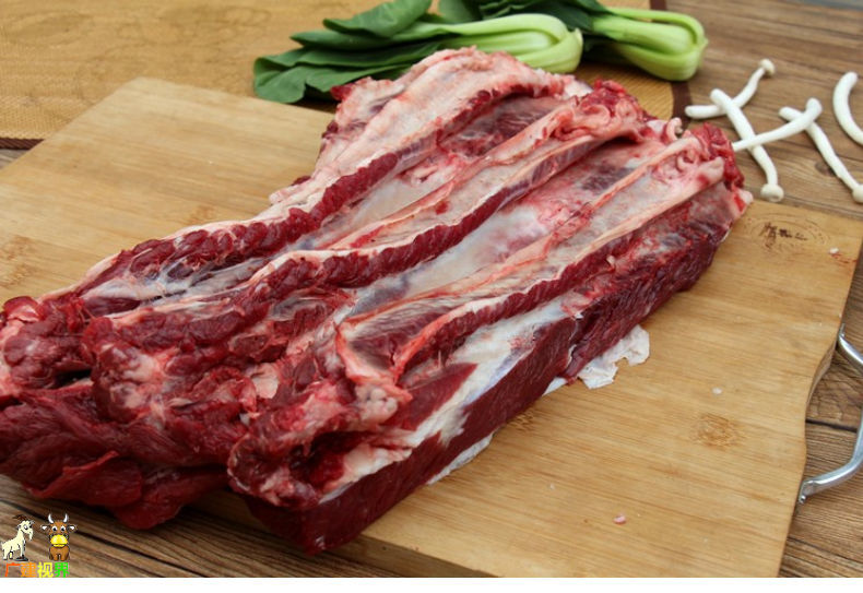 清真农家黄牛肋条肉去骨牛肋排肉鲜牛肉鲜嫩多汁原切高品质3斤原切牛