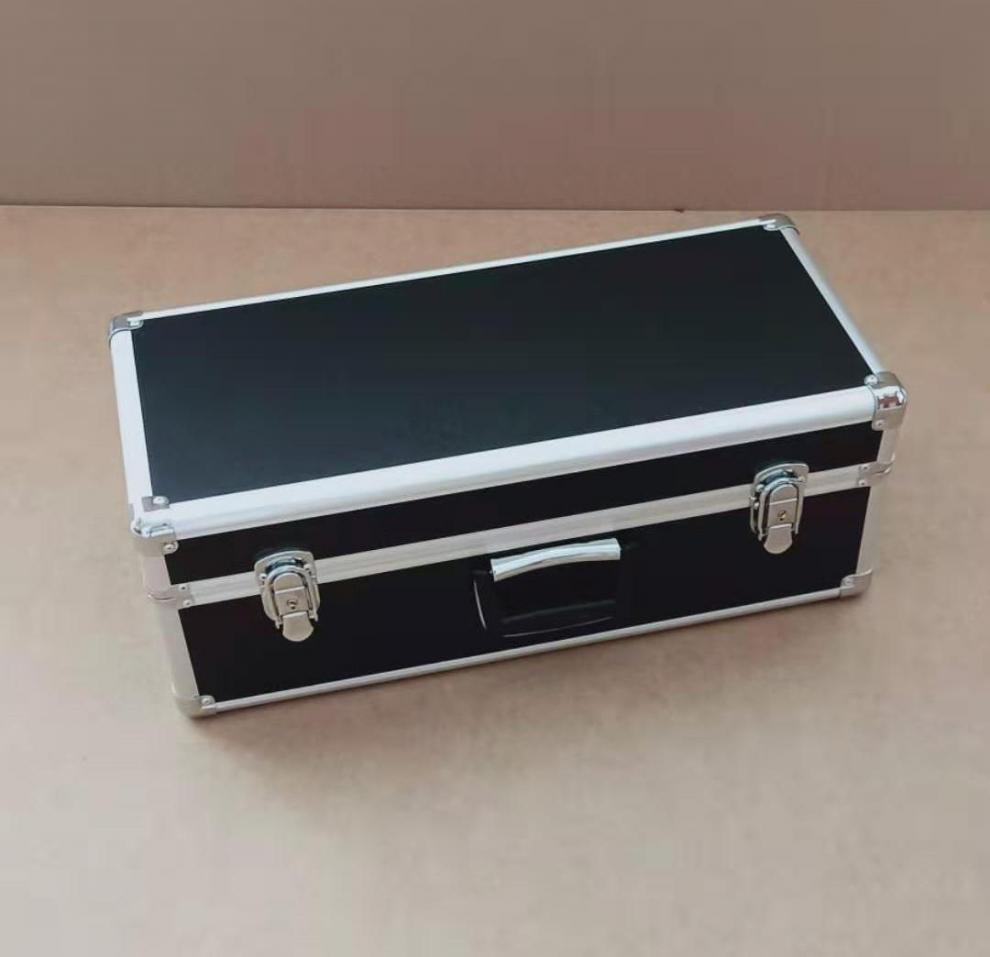 铝合金唢呐箱子黑色手提唢呐盒子加高款可放折边碗唢呐哨盒耐磨内长47