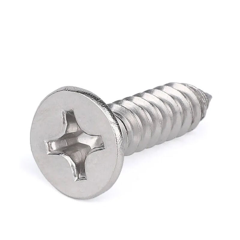 304不锈钢自攻螺丝十字沉头螺丝加长螺钉木螺丝平头螺丝钉罗丝钉总长