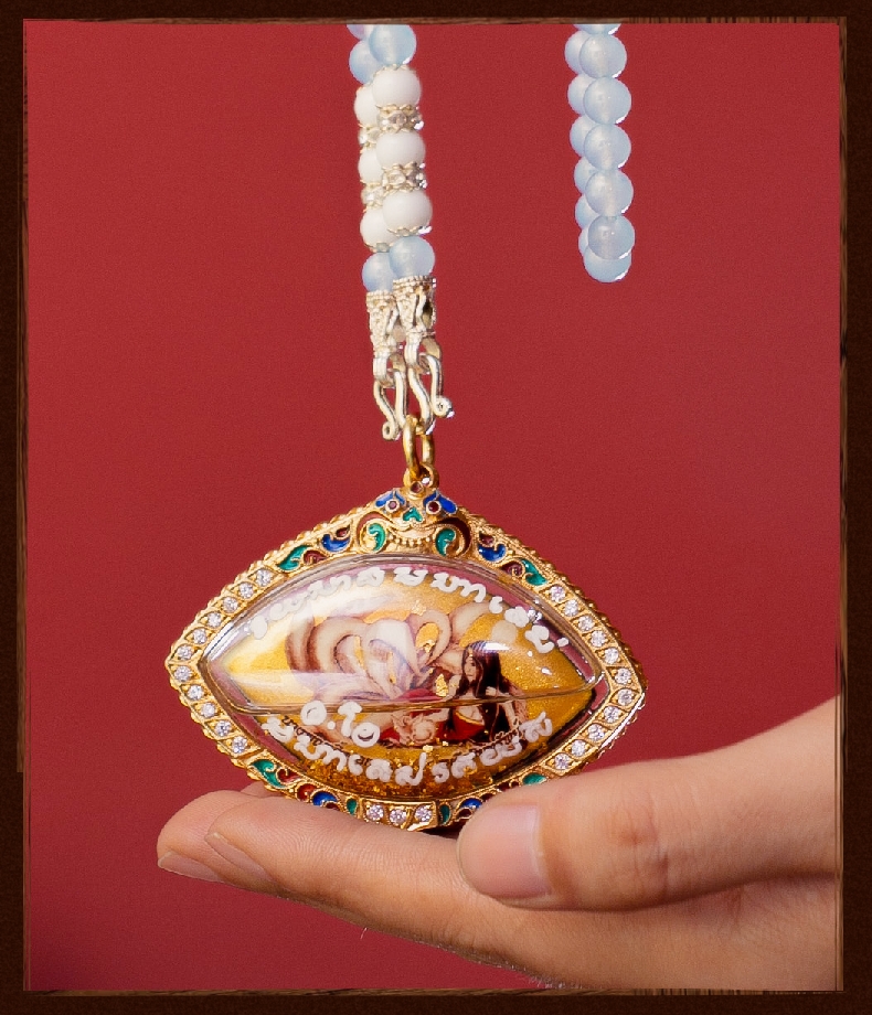 【京选臻品】御大师 泰国佛牌正牌阿赞欧查艳兮人吊坠链子项链挂链