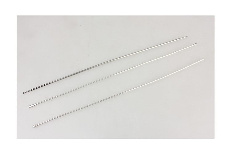 有环孔可穿缝合线肛肠肛门挂线瘘痔漏探针软304不锈钢肛门探针双球头