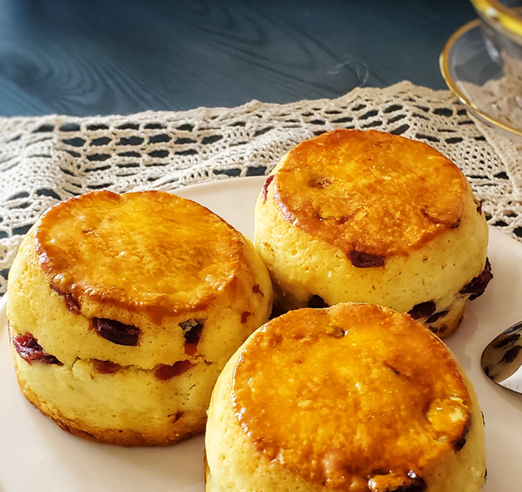 英式松饼下午茶甜品糕点饱腹零食蔓越莓面包经典蔓越莓司康2枚