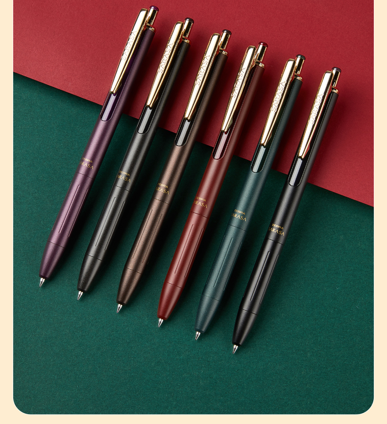 斑马日本zebra斑马jj56不是闷限定复古中性笔jj55黑色彩色金属按动