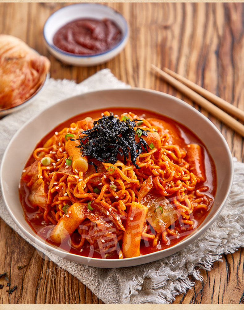 清净园宗家府泡菜拉面炒年糕辣炒甜辣味炒年糕火锅酱组合年糕食材