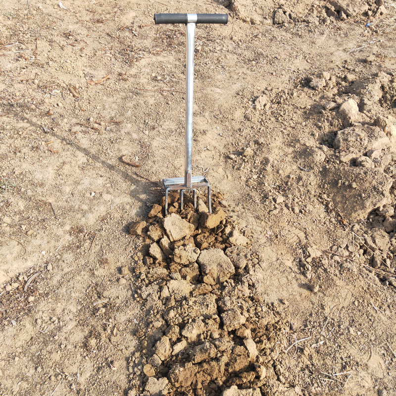 农用深翻器挖土翻地钢叉挖地松土神器户外开荒钢叉子省力翻土工具四齿