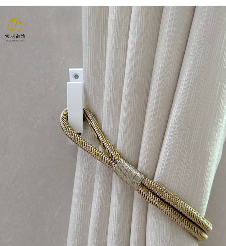 窗帘墙壁挂钩简约富丽免打孔窗帘墙壁挂钩小号金属现代简约窗帘挽勾