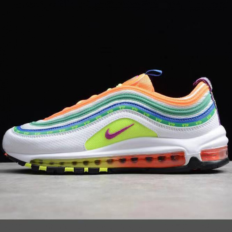 春夏精选airmax97上海限定万花筒圣水笑脸气垫跑步鞋男女运动鞋高品质
