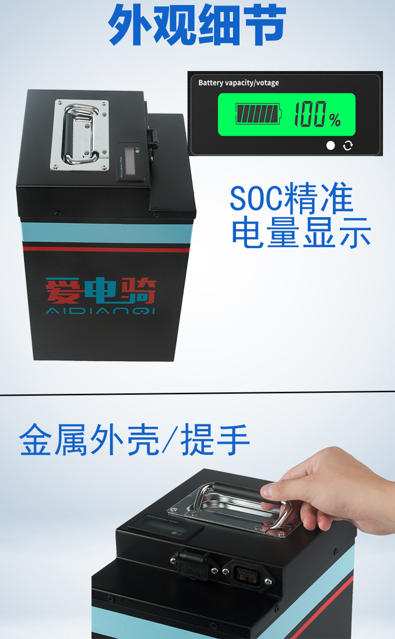 60v锂电池48v50a 60ah送外卖电动车新国标深远009宁德时代72v大容 60v