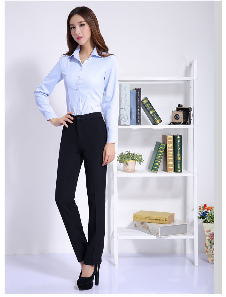 西装裤工作服正装裤子职业装制服女套装西裤黑色直筒修身长裤夏秋一个