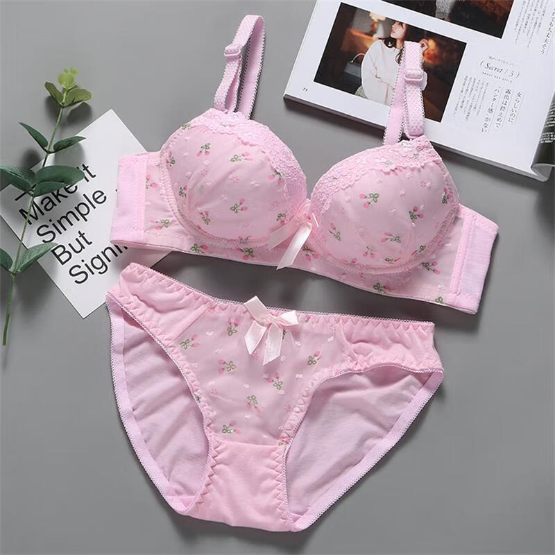 文胸捡漏特价文胸套装内衣内裤少女无钢圈初高中学生青发育期胸衣薄款