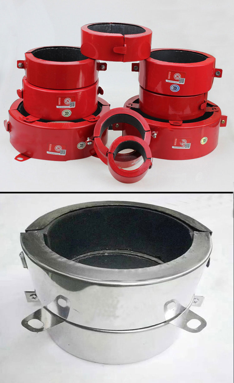 阻火圈110国标非标不锈钢3c认证消防管道pvc排水管配件阻燃防火圈110