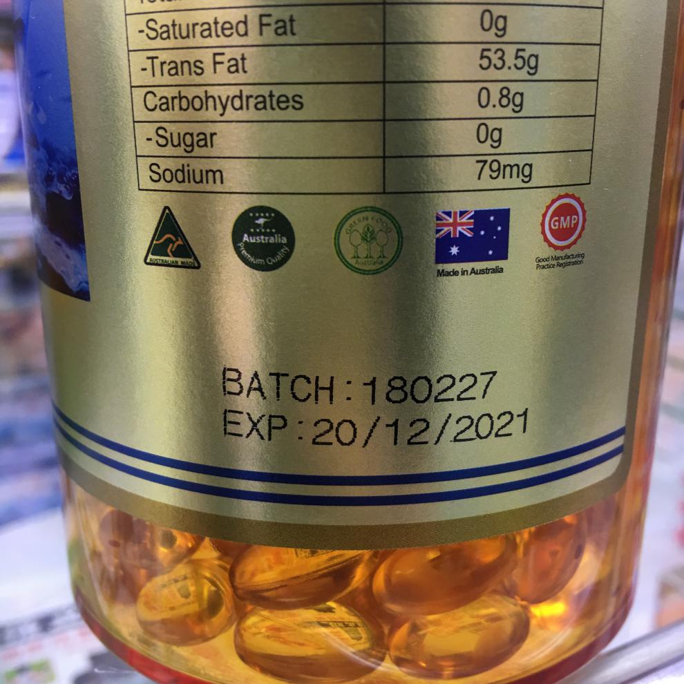 澳门代购澳洲drcaresqualene多特健角鲨烯高纯鲨鱼油500粒新装