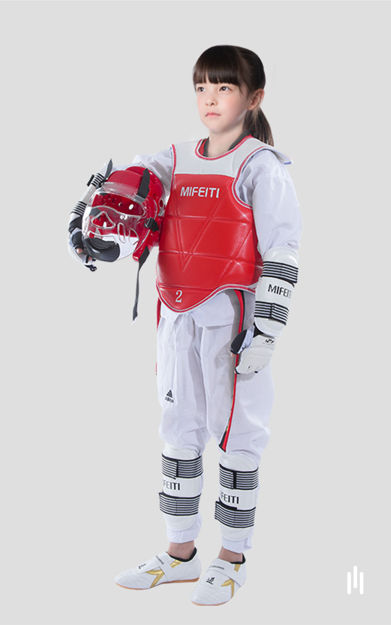 跆拳道护具全套跆拳道护具全套儿童护手脚护甲头盔面罩防护六实战件套