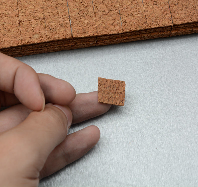 中空玻璃带胶软木垫片压条防摩擦加工保护防震隔离垫块2mm1515一箱