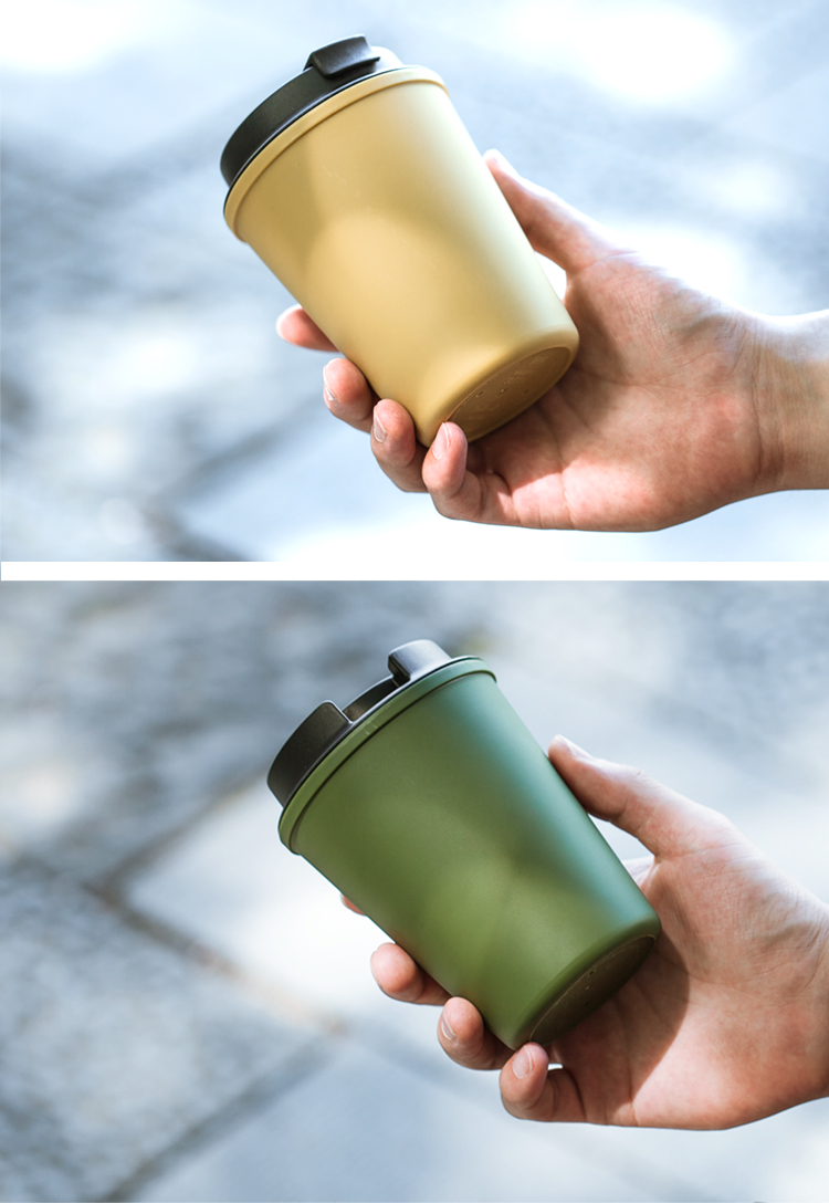 日本随行杯日本rivers随手杯便携随行杯咖啡杯隔热防烫杯子水杯350ml