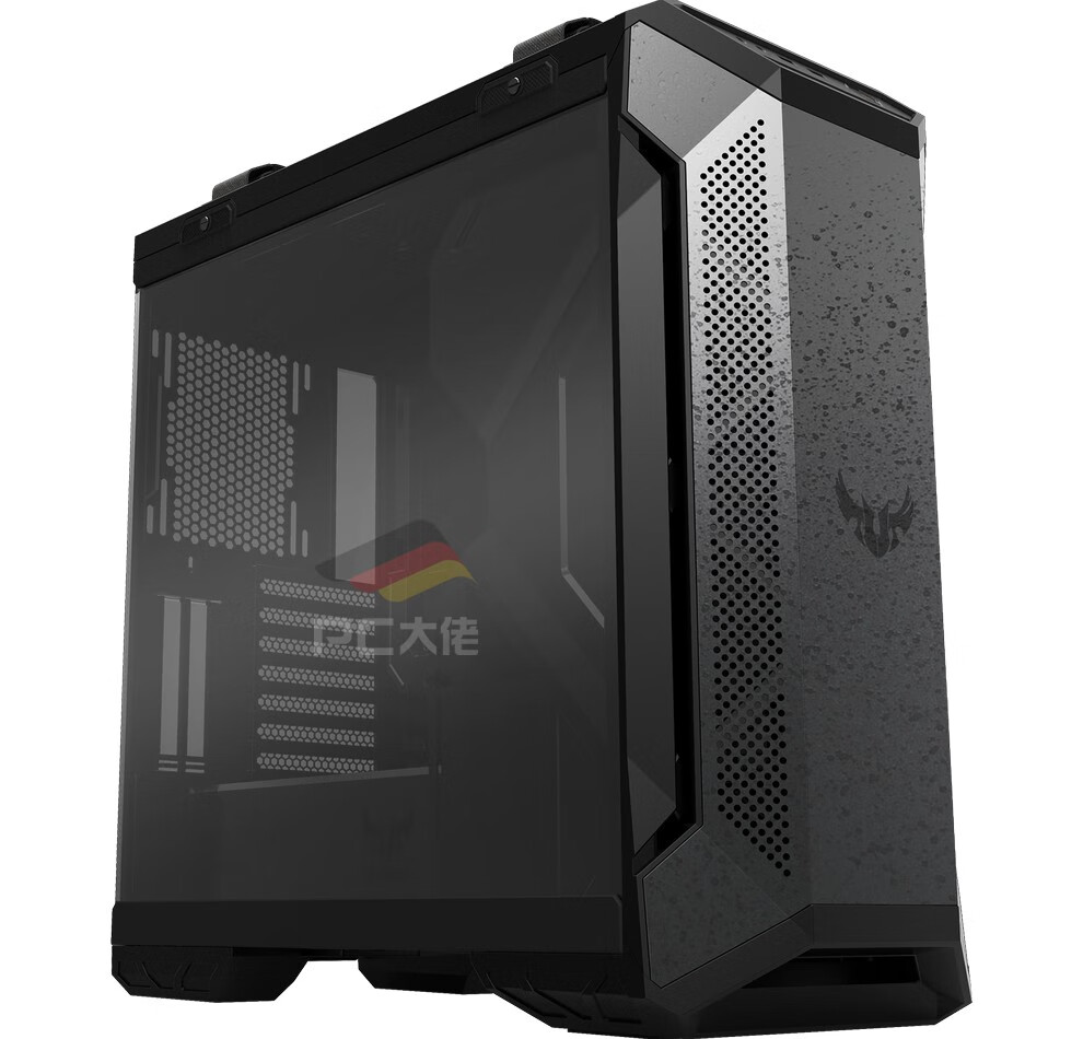 华硕tuf gaming gt501 中塔式电脑机箱支持atx主板/配3把神光同步风扇