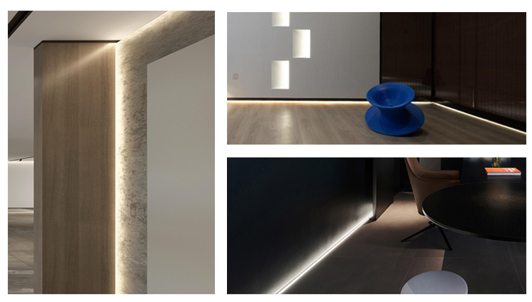 钛金条线条灯led线条灯嵌入式无边框地埋黑色长条灯暗藏灯带u型过道