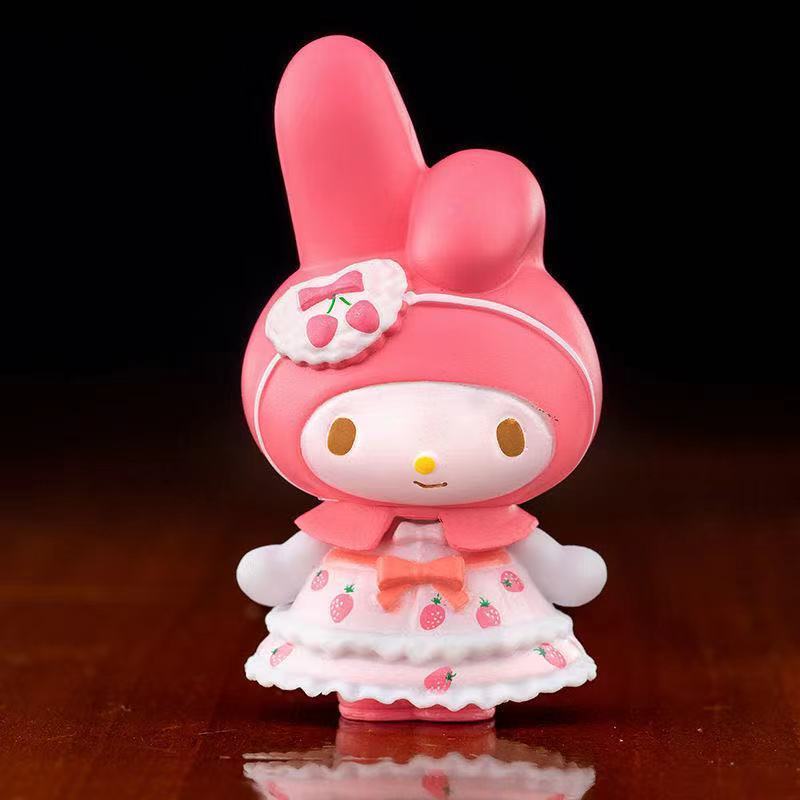 mymelody美乐蒂茶话会名创优品梦幻minis少女礼物盲盒摆件 美乐蒂随机