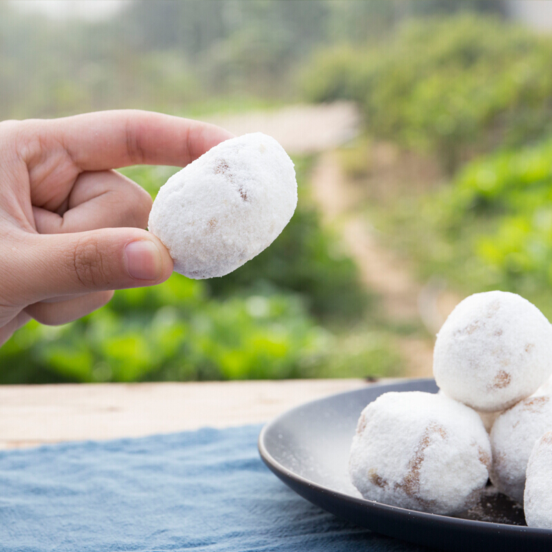 500g湖北荆州沙市特产八角雪枣有粉糯米麻枣传统零食糕点京果白果小吃