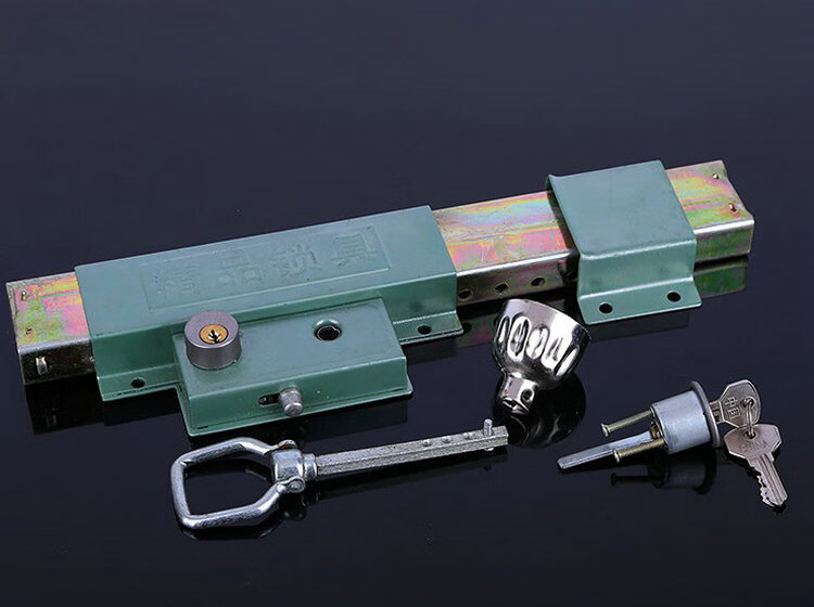 大门锁农村大门锁212方钢大门锁双扇门铁门木门防盗锁木门老式齿条锁