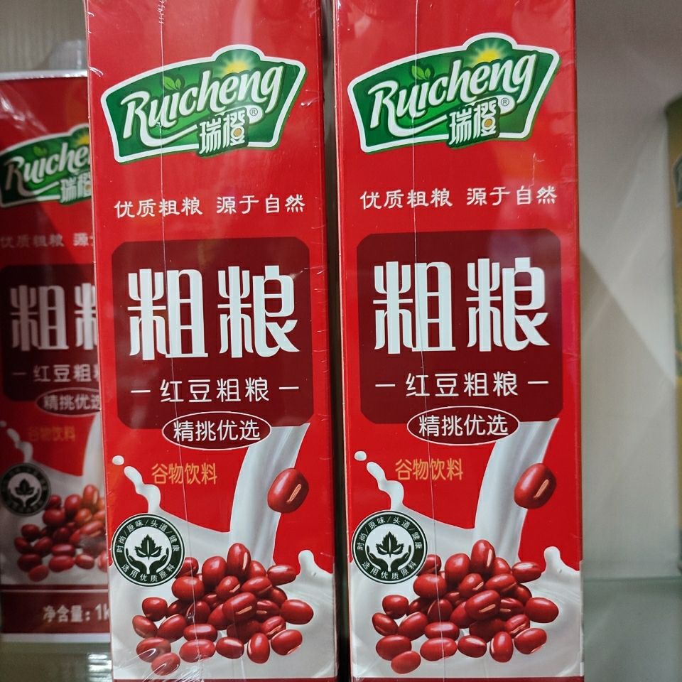 瑞橙 红豆粗粮谷物饮料宴席婚庆 整箱6瓶【图片 价格