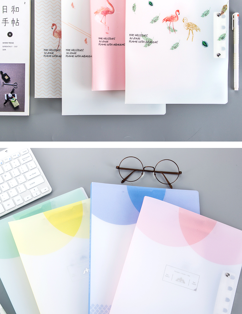 小郎人a4小学生文件夹收纳袋整理装放试卷的夹子卷子夹卡通双夹多层