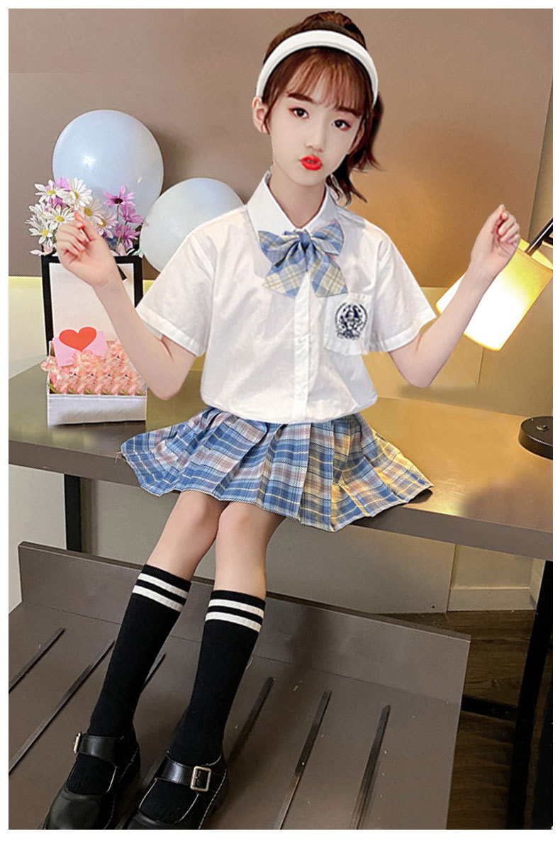 小米(mi)米家通用女童连衣裙夏季儿童jk制服套装洋气公主裙子夏装