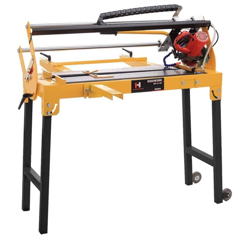 石材多功能家用45度倒角开槽磨边机手动推刀 便携式1050mm瓷砖切割机