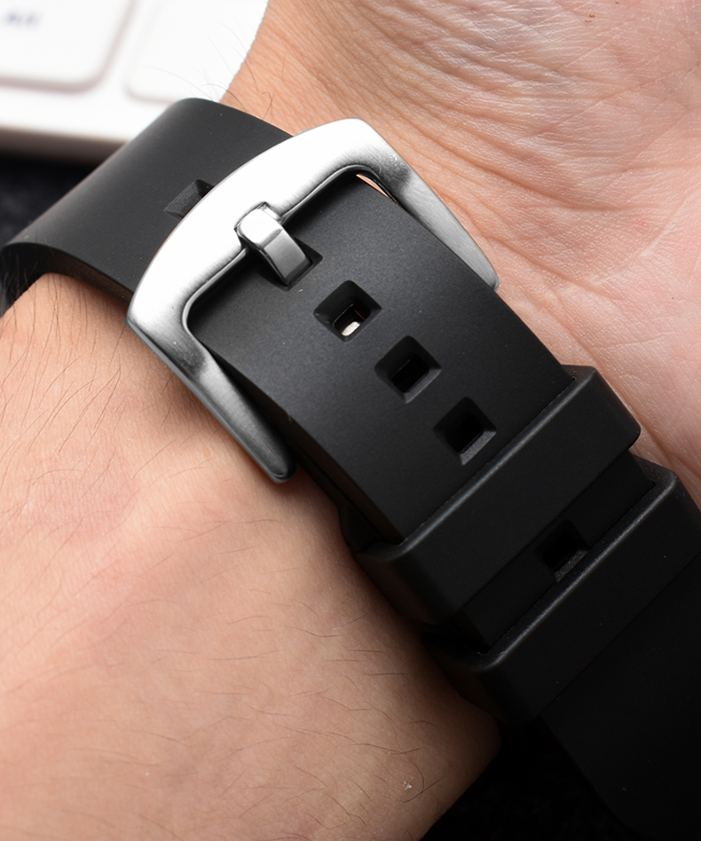 智能46荣耀magic2表链22mm运动替换带黑色银色蝴蝶扣华为gt2proecg版