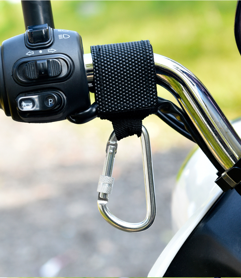 竟诚电动车挂钩前置免打孔电瓶自行车小锁扣头盔多功能车把置物勾神器