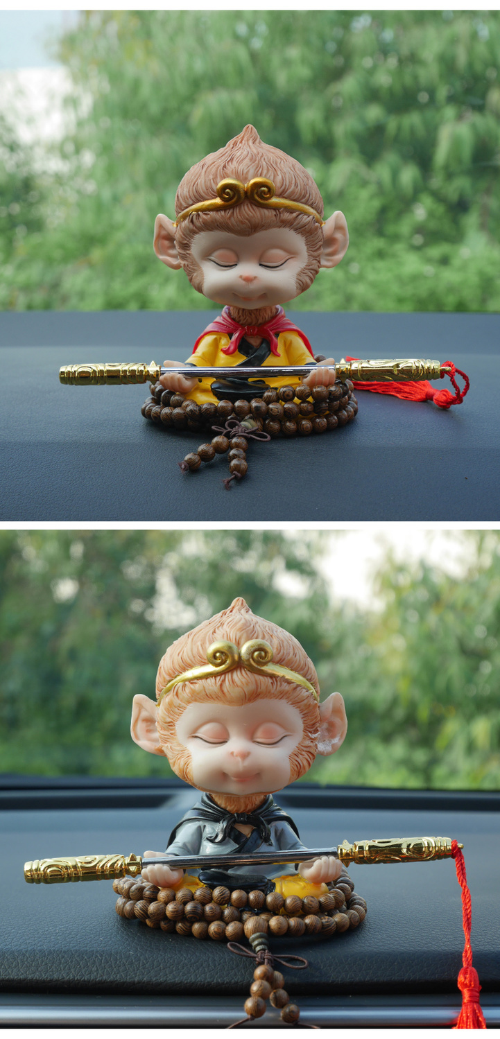 恒源森齐天大圣车载摇头公仔可爱猴子汽车摆件孙悟空车内创意车上装饰