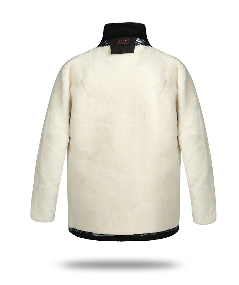 jeep吉普特价捡漏冬季羊毛棉袄男皮毛一体外套中老年加厚内胆羊皮袄