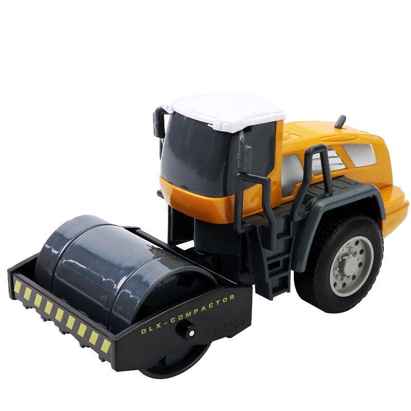 69蓝色压路机玩具 大号惯性工程车玩具套装推土车压路机男孩耐摔