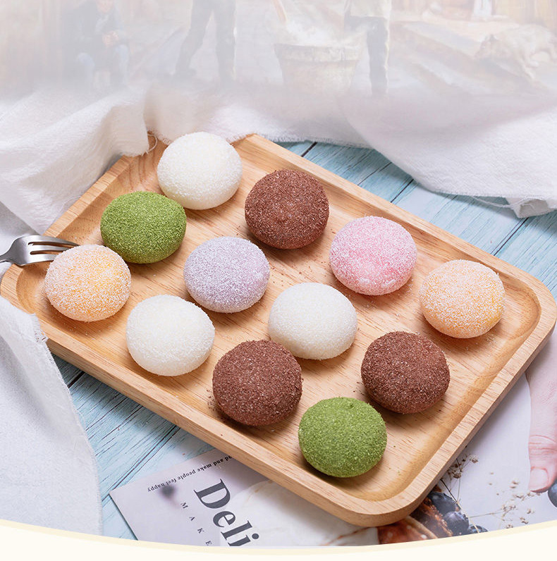 雪媚娘糯米糍团子椰蓉麻薯草莓抹茶日式甜品一份10个装蓝莓大福10个