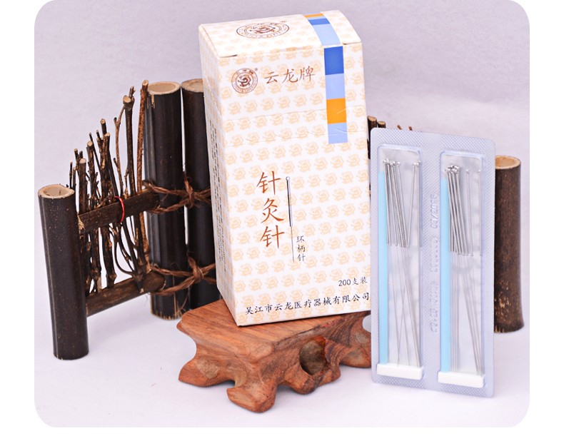 云龙牌针灸针非一次性无菌针灸针钢针毫针家医用带进针管钢柄针200支