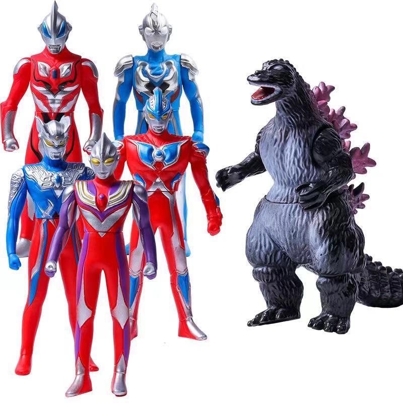 万代bandai大号软胶奥特曼人偶迪迦捷德银河装甲泰迦赛罗男女孩玩具小