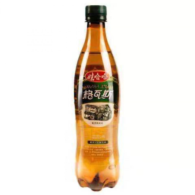 哈格瓦斯碳酸饮料 麦芽汁俄罗斯风味麦芽发酵 格瓦斯600ml*12瓶【图片