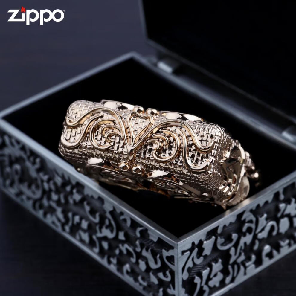 zippo打火机diy套壳机彼岸花镀金镂空重铠甲富贵花 彼岸花 彼岸花