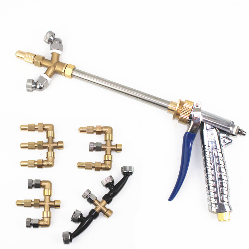 农机加厚农3喷头雾化不锈钢高压扇形打药多头喷杆迷雾打药枪枪进口3头