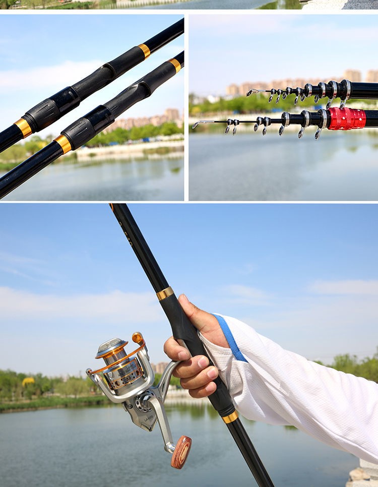 2022新款达瓦斩神矶.钓竿碳素超硬长节定位手海两用鱼竿抛竿海.
