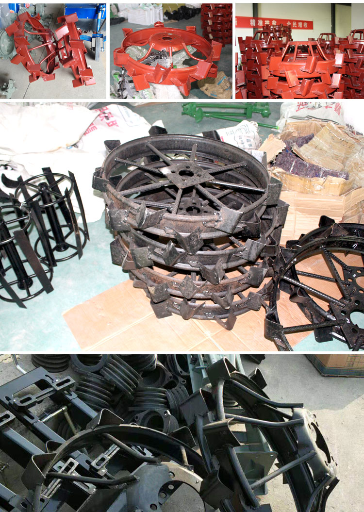101/151手扶拖拉机发动水田铁轮旱地防滑轮加宽铁轮犁旋耕 注:出省补