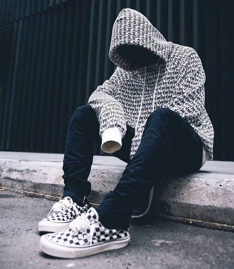 汤米伍德(thomy wude)汤米伍德fog满印卫衣高街字母运动休闲复古宽松